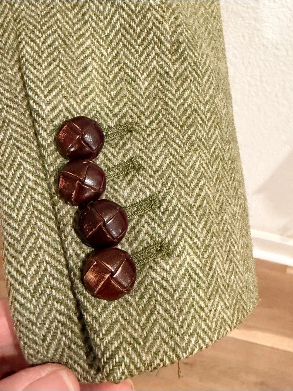 J. Crew Olive Hacking 100% wool Blazer